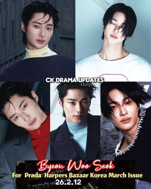 byeonwooseok stuns on the latest Harper’s Bazaar Korea cover, showcasing his exceptional visuals and striking modeling presence CK Drama Updates