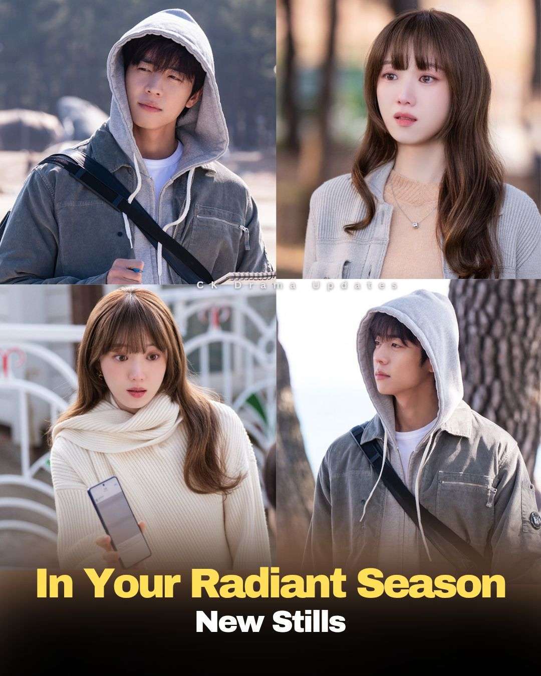 MBC has released new stills of inyourradiantseason ahead of its finale today. The images capture Song Ha Ran on a determined search for Sunwoo Chan, who has disappeared after uncovering long buried truths. In the stills, Song Ha Ran is seen following every clue with a mix of urgency and hope, while Sunwoo Chan is shown alone at a remote seaside spot, staring into the distance with eyes full of melancholy and longing. CK Drama Updates
