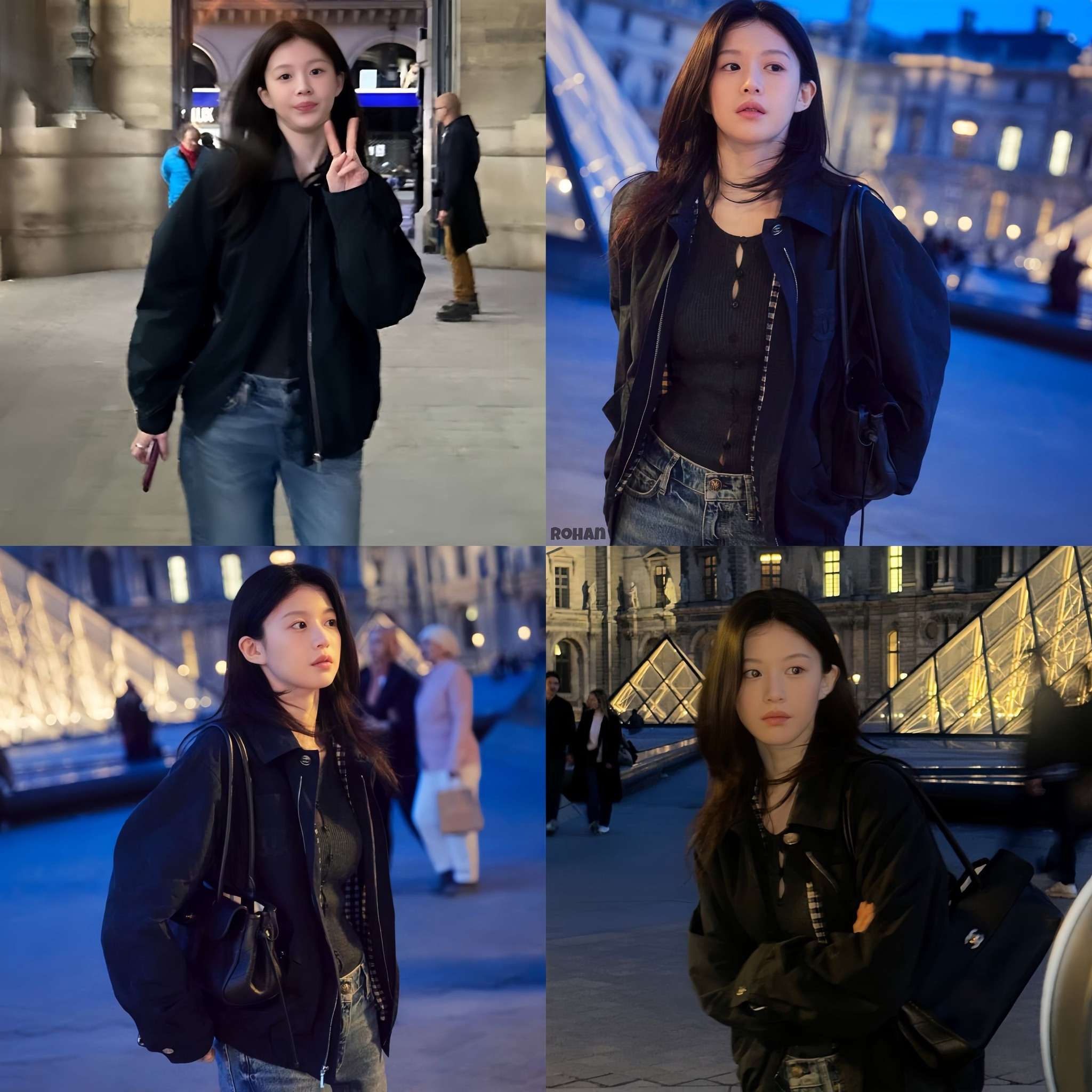 Go Youn Jung looks effortlessly cute and endlessly stylish in her black outfit, Paris suits her so well goyounjung Go Youn-jung