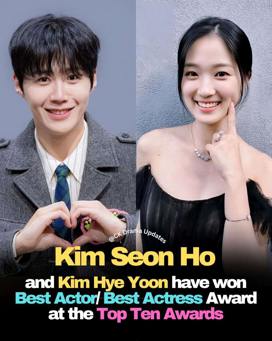 kimseonho and kimhyeyoon have been honored with the Best Actor and Best Actress awards at Ten Asia’s 14th Top Ten Awards, celebrating some of the biggest global stars of late 2025. Kim Hye Yoon secured the Best Actress title for the second consecutive year, once again proving her strong global popularity and dedicated fan support. In her acceptance speech, she warmly thanked fans for their endless love and promised to continue greeting viewers with even better performances in the future.  
Kim Seon Ho Ck Drama updates