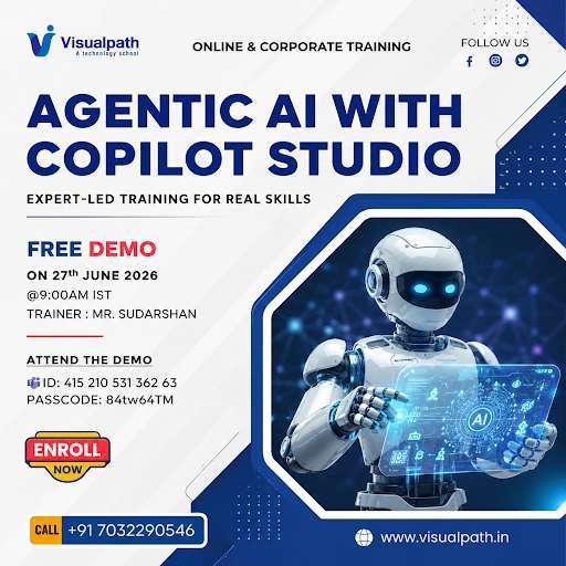 💡 Join our Agentic AI with Copilot Studio Training and learn how to design, build, and deploy AI powered agents  
📚 What You Will Learn 
✅ Agentic AI Fundamentals 
✅ Microsoft Copilot Studio Overview 
✅ AI Agent Design & Development 
✅ Workflow Automation 
✅ Prompt Engineering Techniques 
✅ AI Agent Deployment & Management 
✅ Real Time Business Use Cases 
📞 For Details: +91 7032290546 
🌐 Website:  AgenticAI MicrosoftCopilot CopilotStudio AIAgents GenerativeAI AIAutomation EnterpriseAI Siva Naga