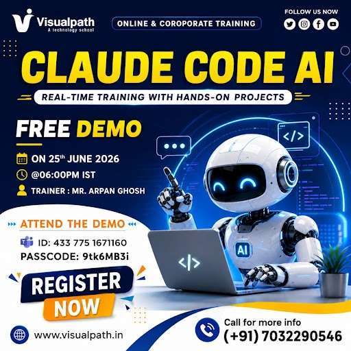 🎯 Claude Code AI Training – Transform the Way You Code   
👉 Trainer Name : Mr. Arpan ghosh  
📚 What You&039;ll Learn 
✅ AI Assisted Code Generation 
✅ Prompt Engineering for Developers 
✅ Debugging and Code Optimization 
✅ Project Development with Claude AI Siva Naga