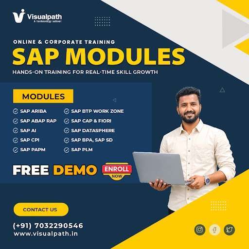 🚀 Explore the Most In Demand SAP Modules in One Training Program!   
💡 Modules Covered: 
✔ SAP Ariba 
✔ SAP ABAP RAP 
✔ SAP AI 
✔ SAP CPI 
✔ SAP PAPM 
✔ SAP BTP Work Zone 
✔ SAP CAP & Fiori 
✔ SAP Datasphere 
✔ SAP BPA & SAP SD 
✔ SAP PLM
📞 For Details: +91 7032290546 
🌐 Visit:  sapcpi sapcpicourse sapcpionlinetraining sapcpitraining sapcpiinstitutesinhyderabad sapintegration cloudintegration sapbtp sapcareer sapprofessionals onlineittraining techtraining, corporatetraining, onlinetraining Siva Naga