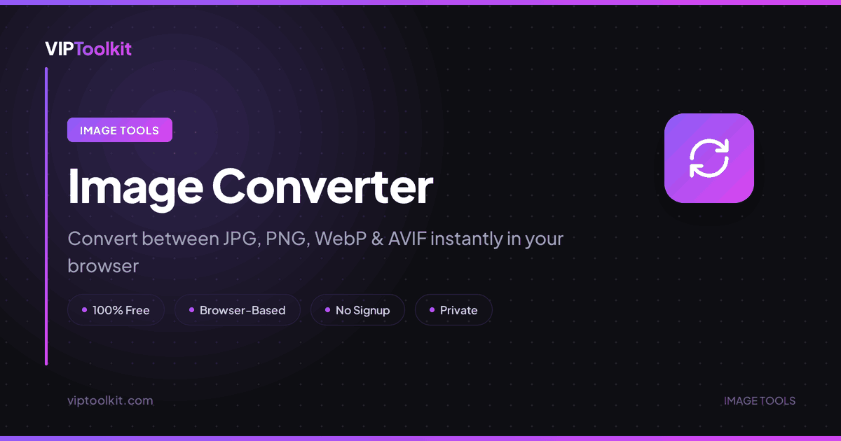 Conversor de JPG a WebP - Herramienta Gratis Online | VIPToolkit